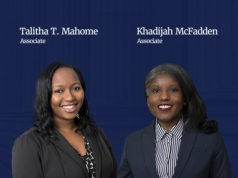 Zausmer Honors Black History Month: Talitha Mahome and Khadijah McFadden