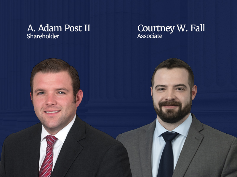 Adam Post and Courtney Fall Secure Dismissal of Liability Claim